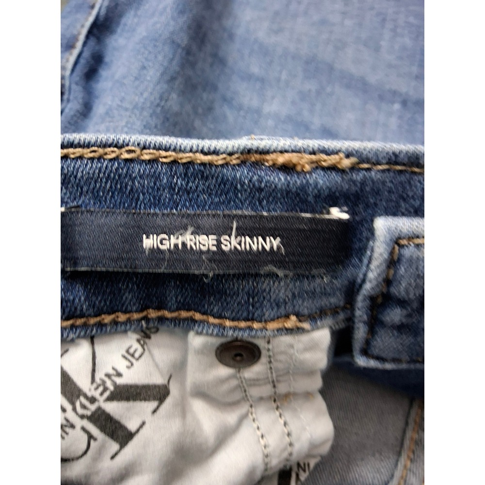 Calvin Klein Jeans Womens Size 8/29 Medium Wash Slim Straight Denim Blue Jeans - Picture 10 of 16